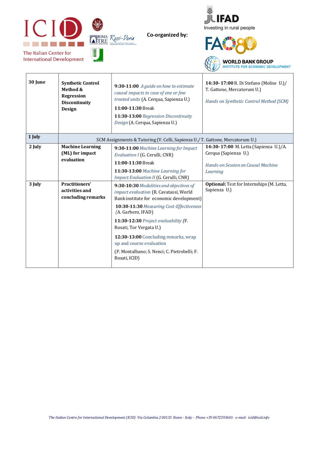 Agenda